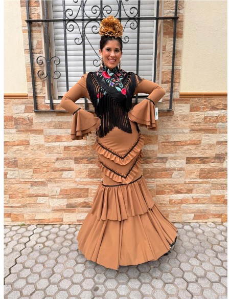 VESTIDO SEGOVIA MARRON