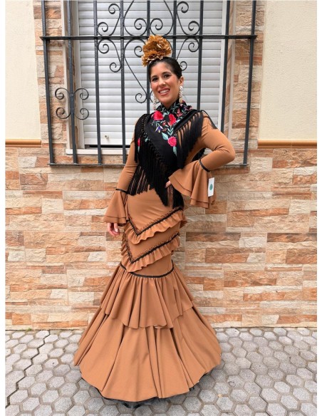 VESTIDO SEGOVIA MARRON