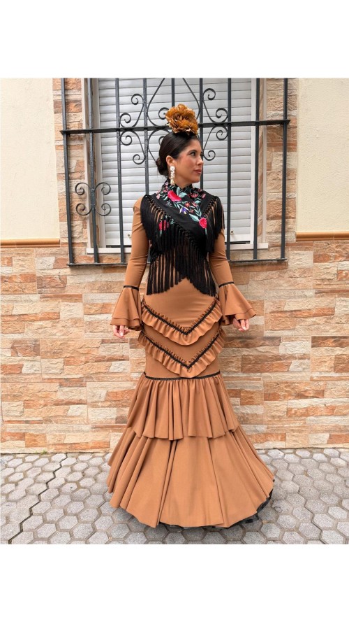 VESTIDO SEGOVIA MARRON