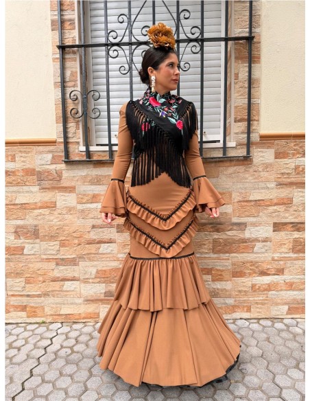 VESTIDO SEGOVIA MARRON