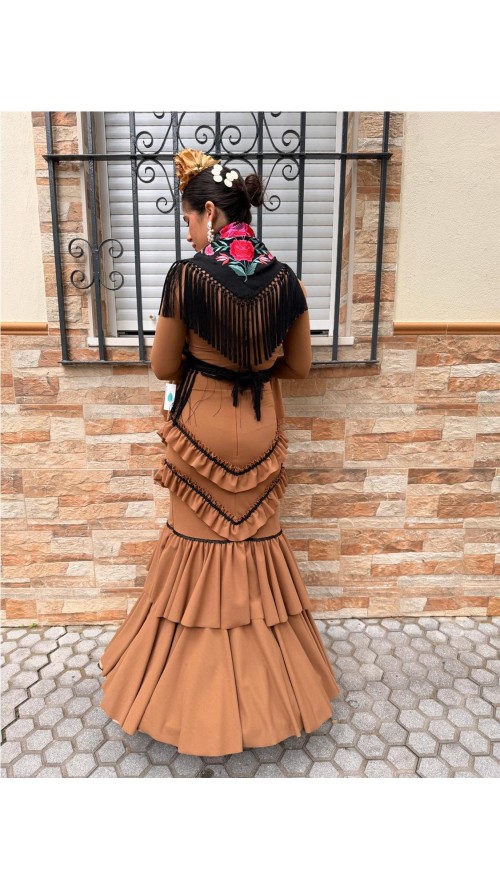 VESTIDO SEGOVIA MARRON