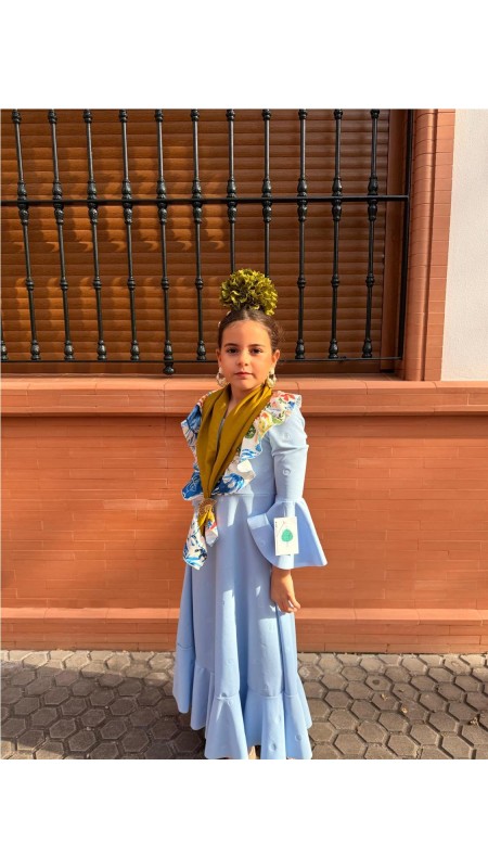 BATA AZUCENA NIÑA CELESTE