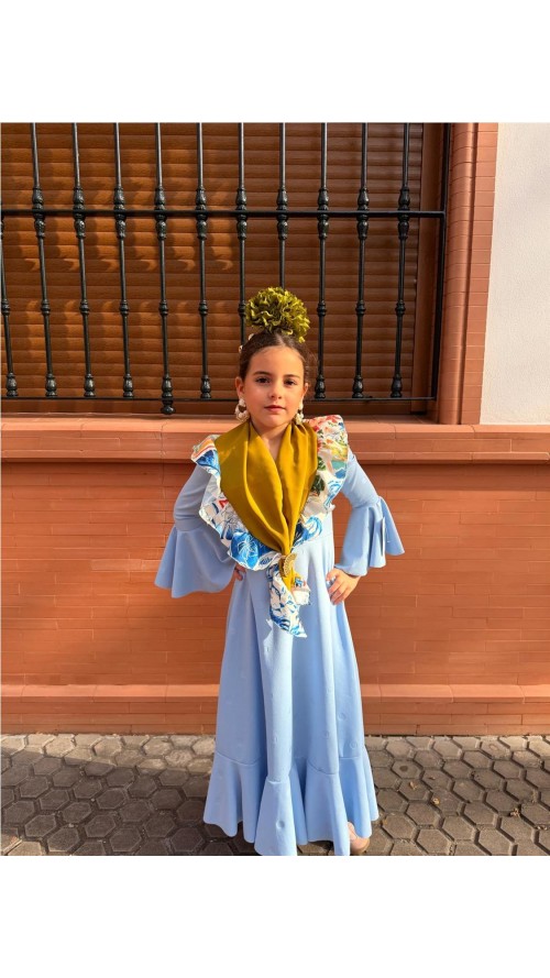 BATA AZUCENA NIÑA CELESTE