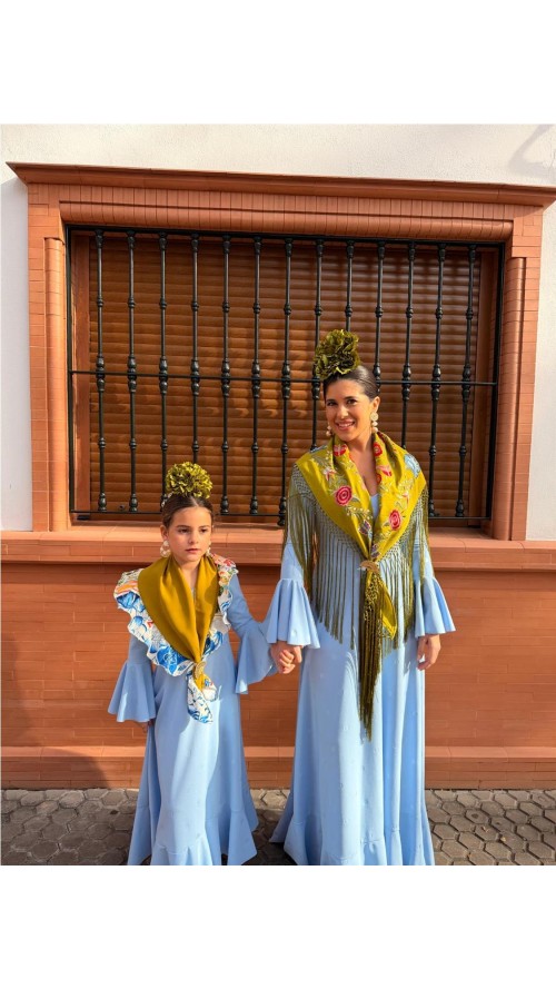 BATA AZUCENA NIÑA CELESTE