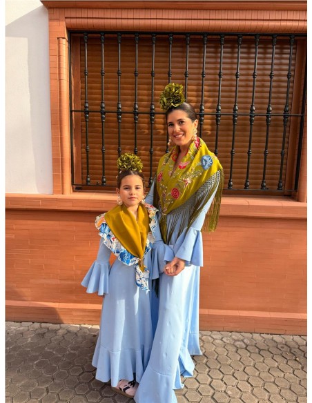 BATA AZUCENA NIÑA CELESTE