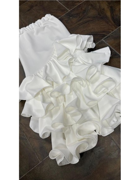 FALDA CORDOBA NIÑA BLANCO