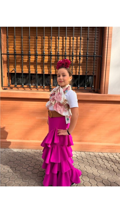 FALDA CORDOBA NIÑA BUGANVILLA