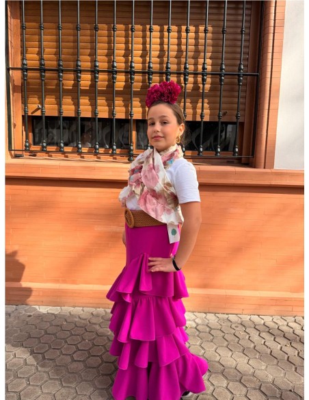 FALDA CORDOBA NIÑA BUGANVILLA
