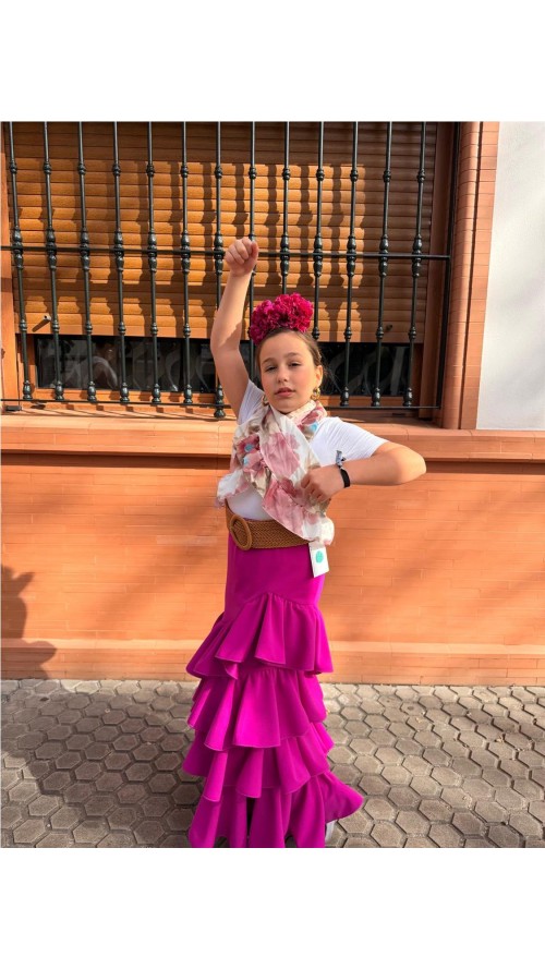 FALDA CORDOBA NIÑA BUGANVILLA