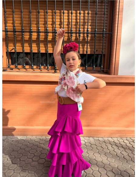 FALDA CORDOBA NIÑA BUGANVILLA