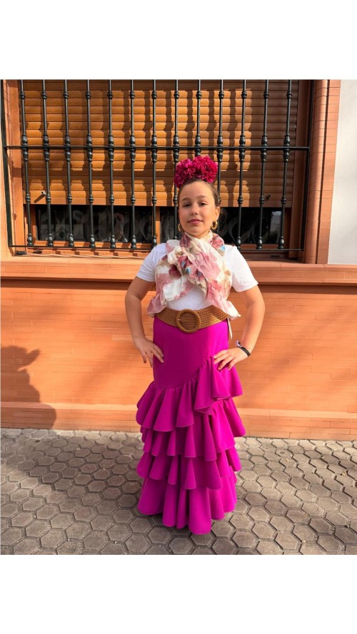 FALDA CORDOBA NIÑA BUGANVILLA