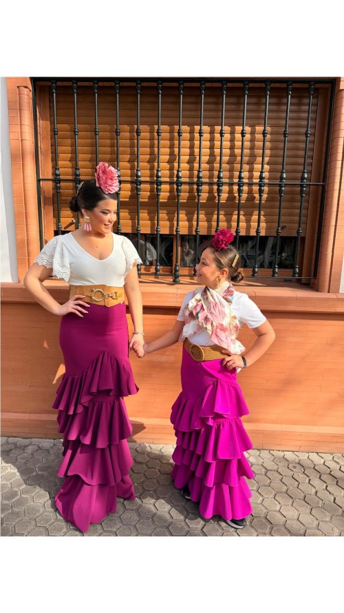 FALDA CORDOBA NIÑA BUGANVILLA