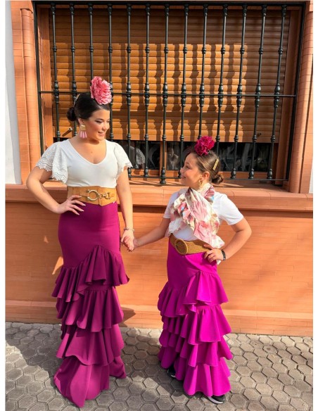 FALDA CORDOBA NIÑA BUGANVILLA