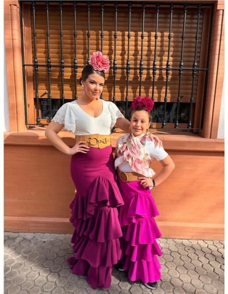 FALDA CORDOBA NIÑA BUGANVILLA