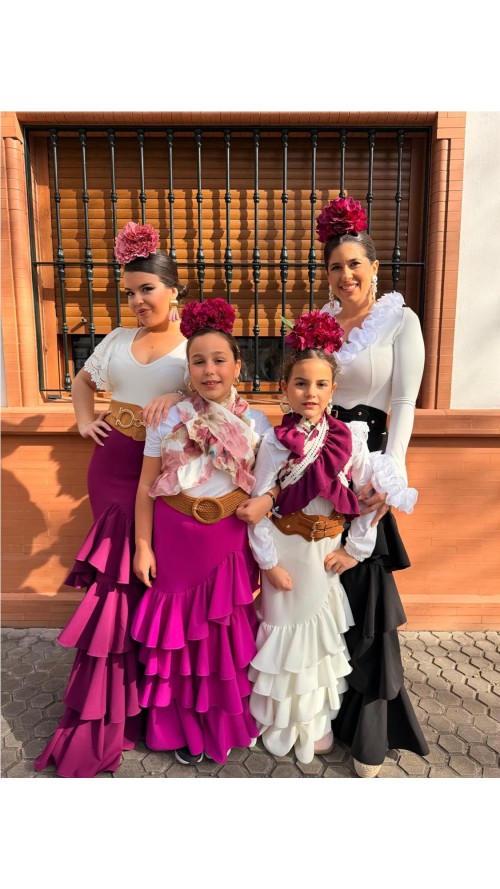 FALDA CORDOBA NIÑA BUGANVILLA