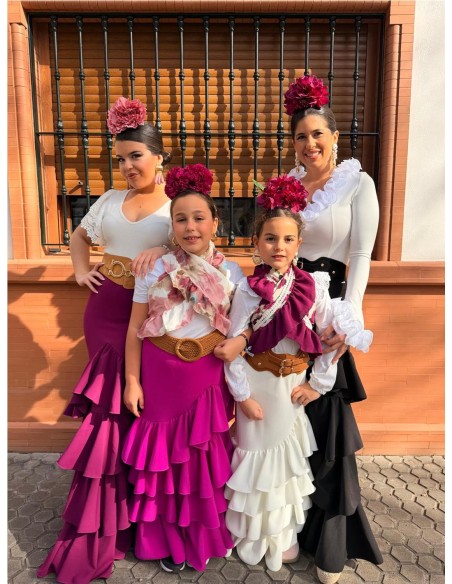 FALDA CORDOBA NIÑA BUGANVILLA