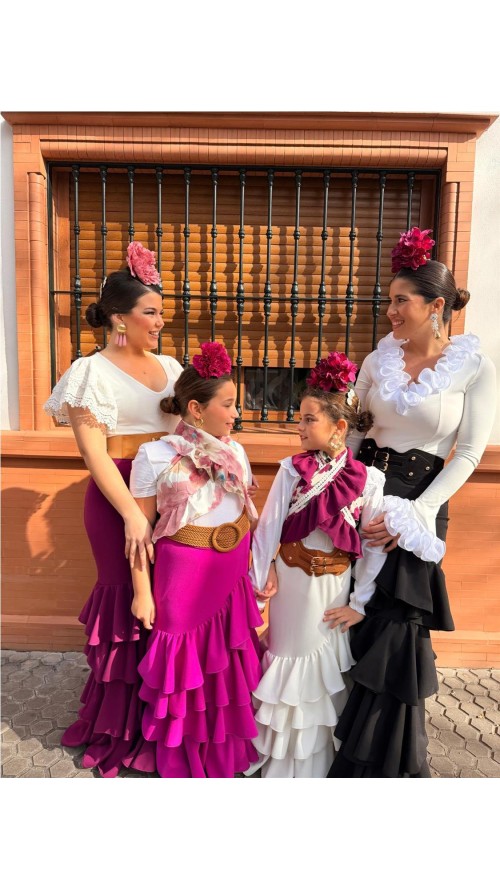 FALDA CORDOBA NIÑA BUGANVILLA