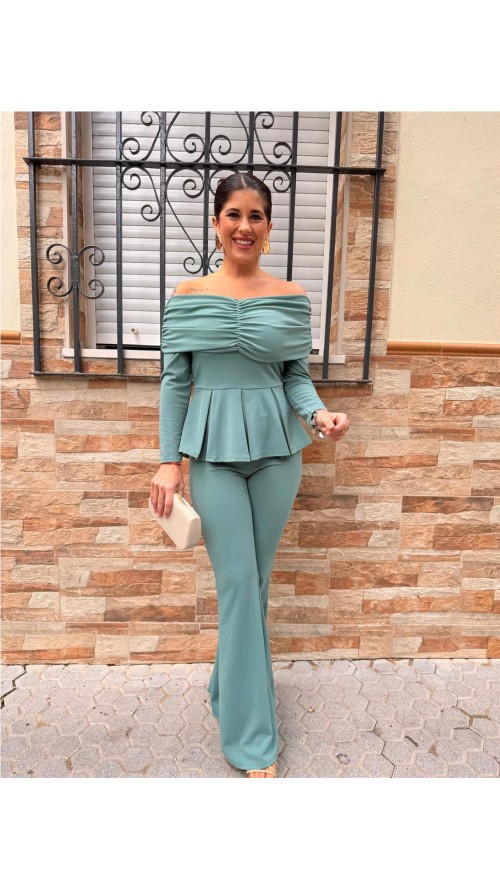 CONJUNTO ESMERALDA VERDE JABONOSO