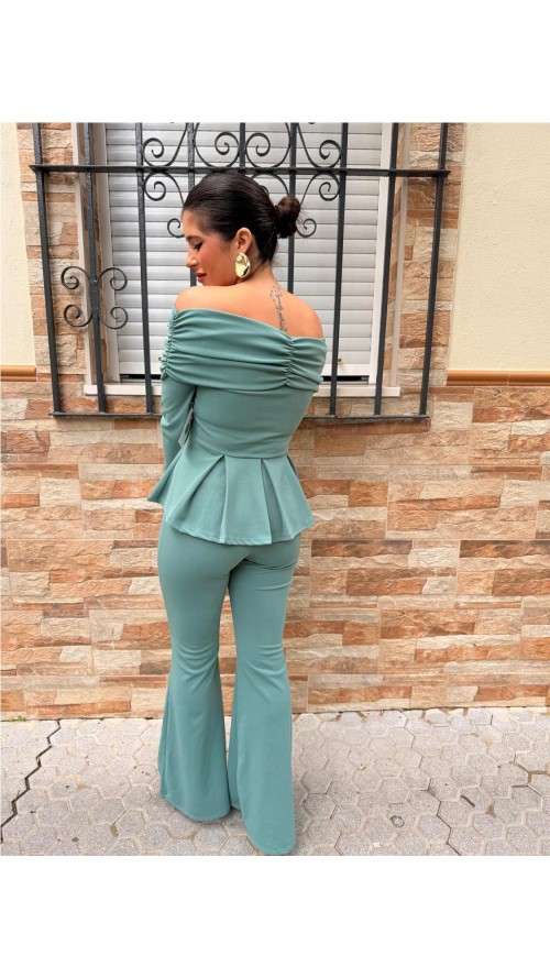 CONJUNTO ESMERALDA VERDE JABONOSO