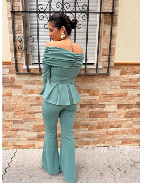 CONJUNTO ESMERALDA VERDE JABONOSO