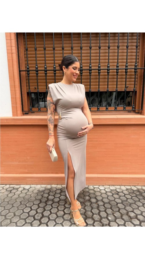 VESTIDO MARTINA TAUPE