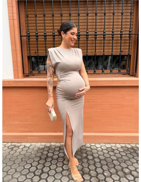 VESTIDO MARTINA TAUPE