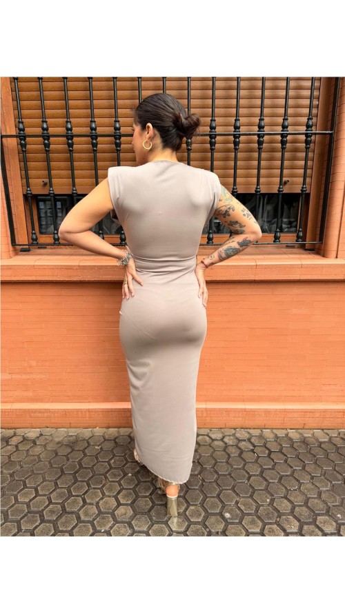 VESTIDO MARTINA TAUPE