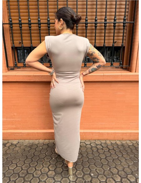 VESTIDO MARTINA TAUPE