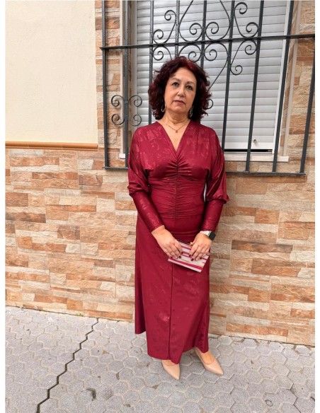 VESTIDO RUIZ BURDEOS