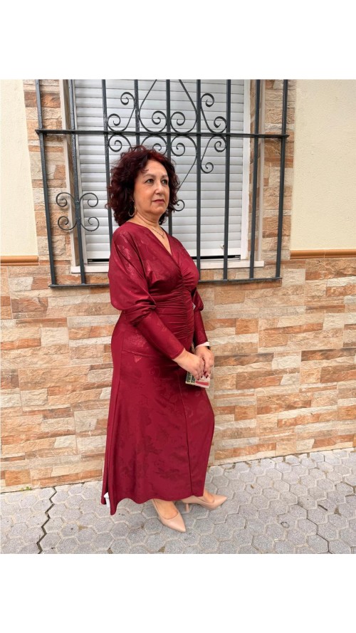 VESTIDO RUIZ BURDEOS