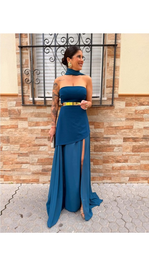 VESTIDO VALERIA PETROLEONEGRO