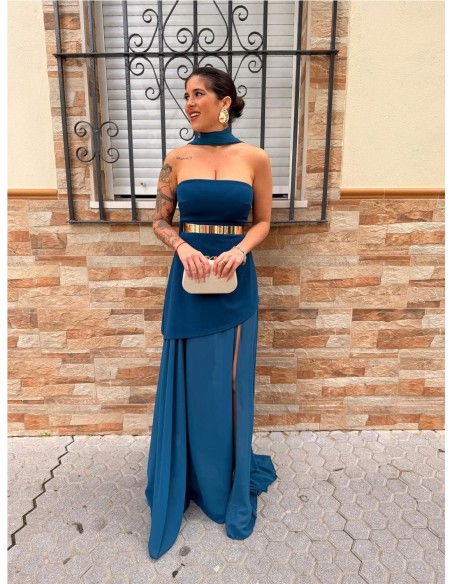 VESTIDO VALERIA PETROLEONEGRO