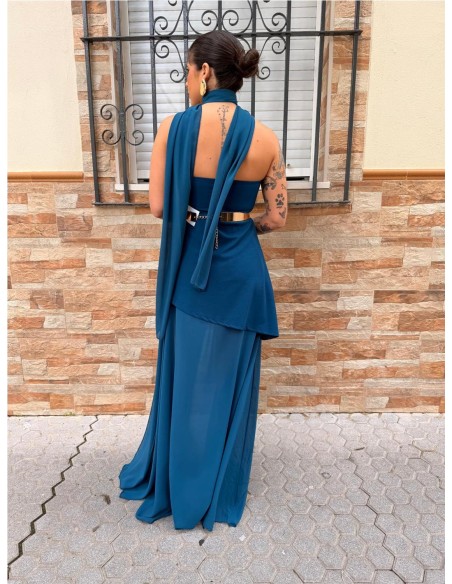 VESTIDO VALERIA PETROLEONEGRO