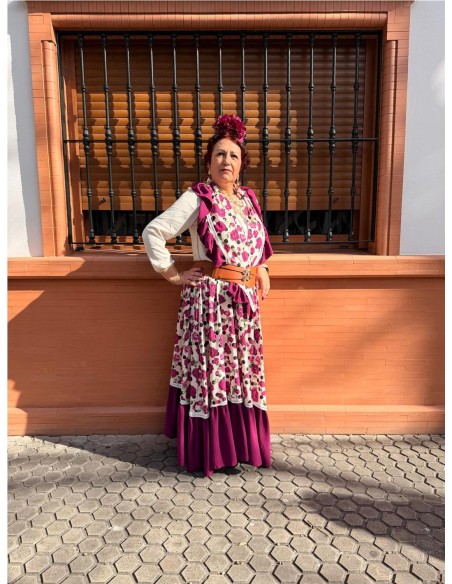 FALDA ROSAS BUGANVILLA