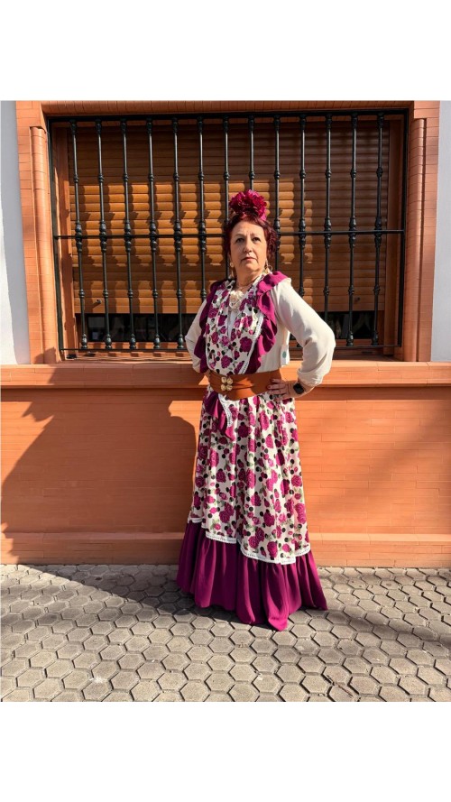 FALDA ROSAS BUGANVILLA