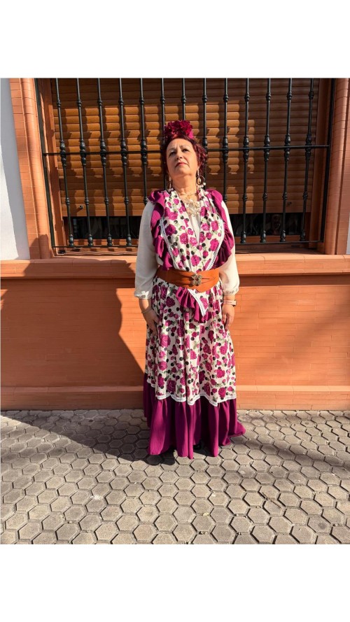 FALDA ROSAS BUGANVILLA