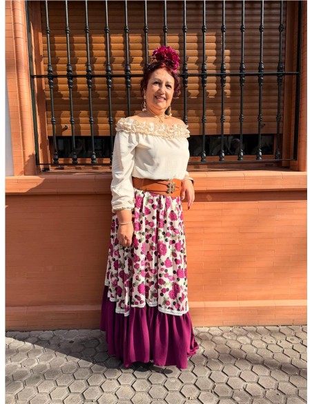 FALDA ROSAS BUGANVILLA