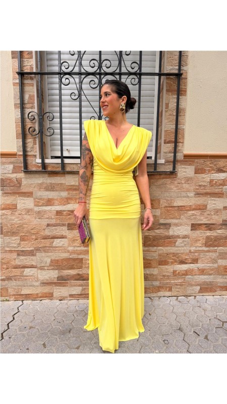 VESTIDO EIDAR AMARILLO 2