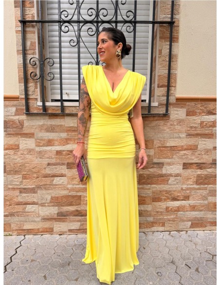 VESTIDO EIDAR AMARILLO