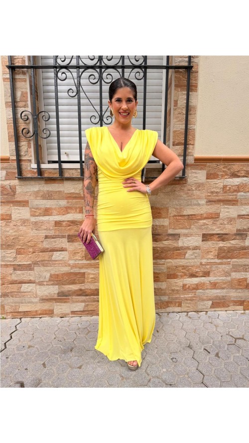 VESTIDO EIDAR AMARILLO