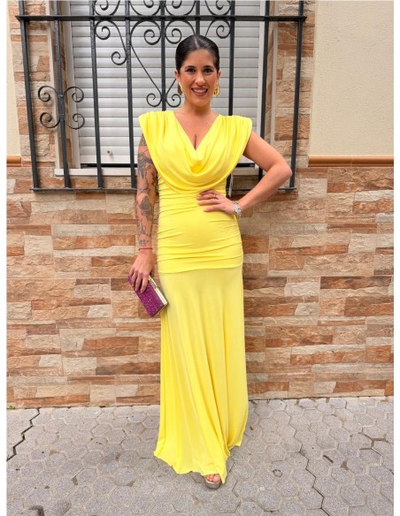 VESTIDO EIDAR AMARILLO