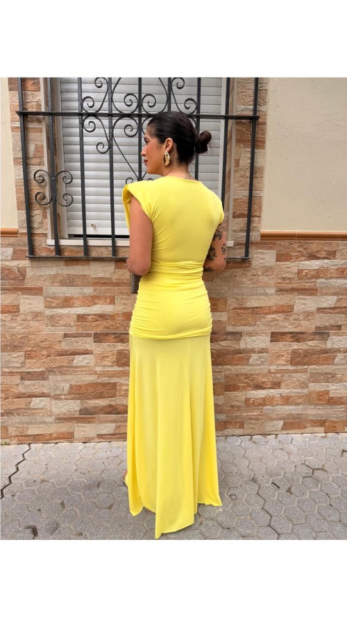 VESTIDO EIDAR AMARILLO