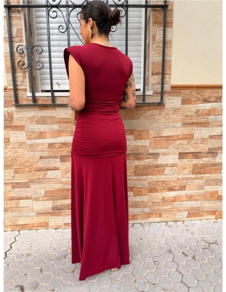 VESTIDO EIDAR BURDEOS