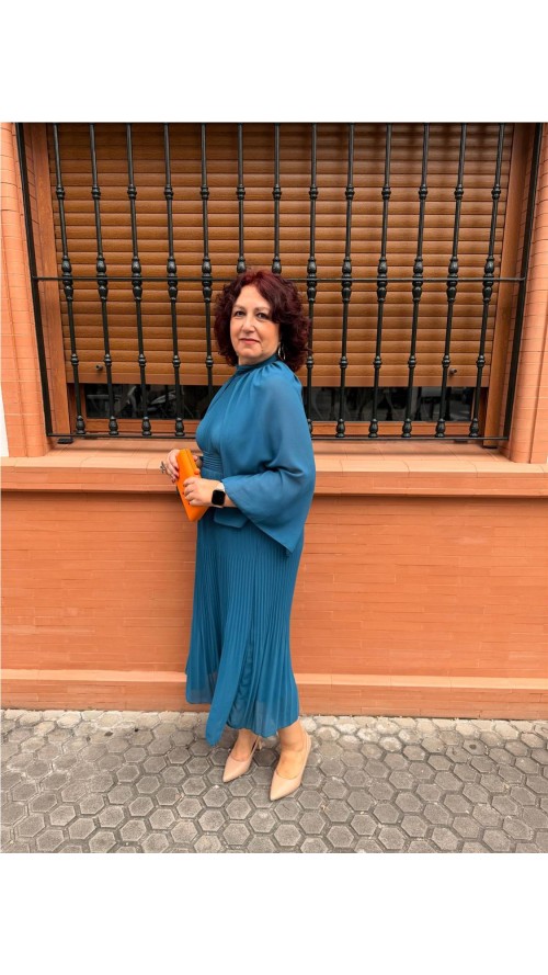 VESTIDO DUBLIN PETROLEO