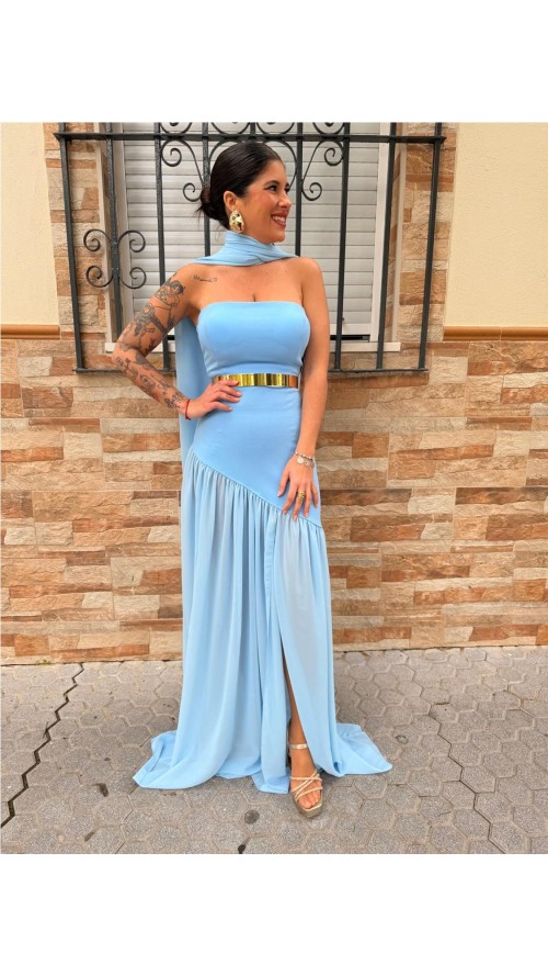 VESTIDO VALENTINA CELESTE