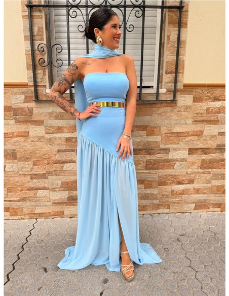 VESTIDO VALENTINA CELESTE