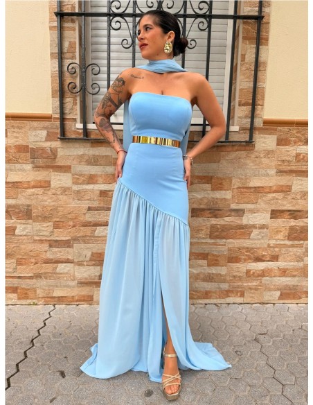 VESTIDO VALENTINA CELESTE