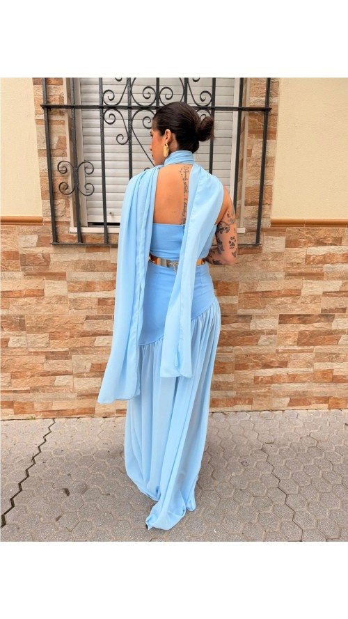 VESTIDO VALENTINA CELESTE