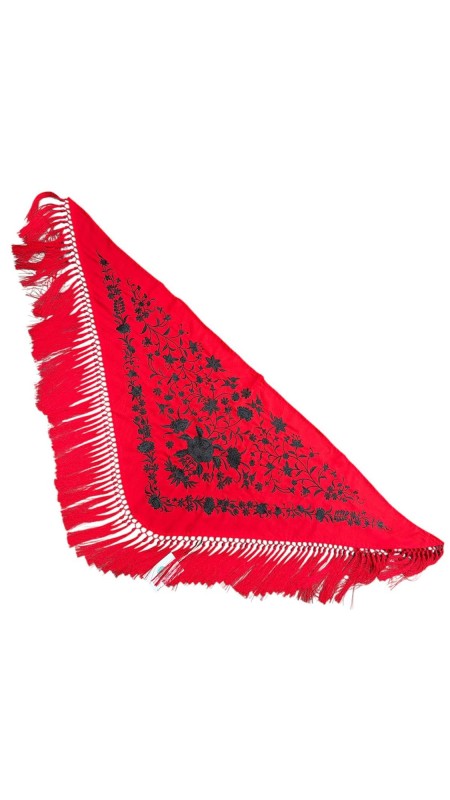 MANTON FLECOS CORTOS ROJO