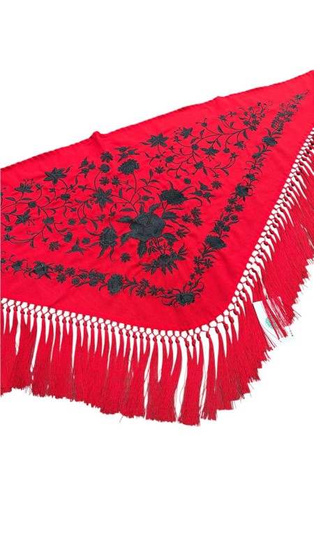 MANTON FLECOS CORTOS ROJO 2